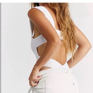NWT - free People oh she’s stray bodysuit